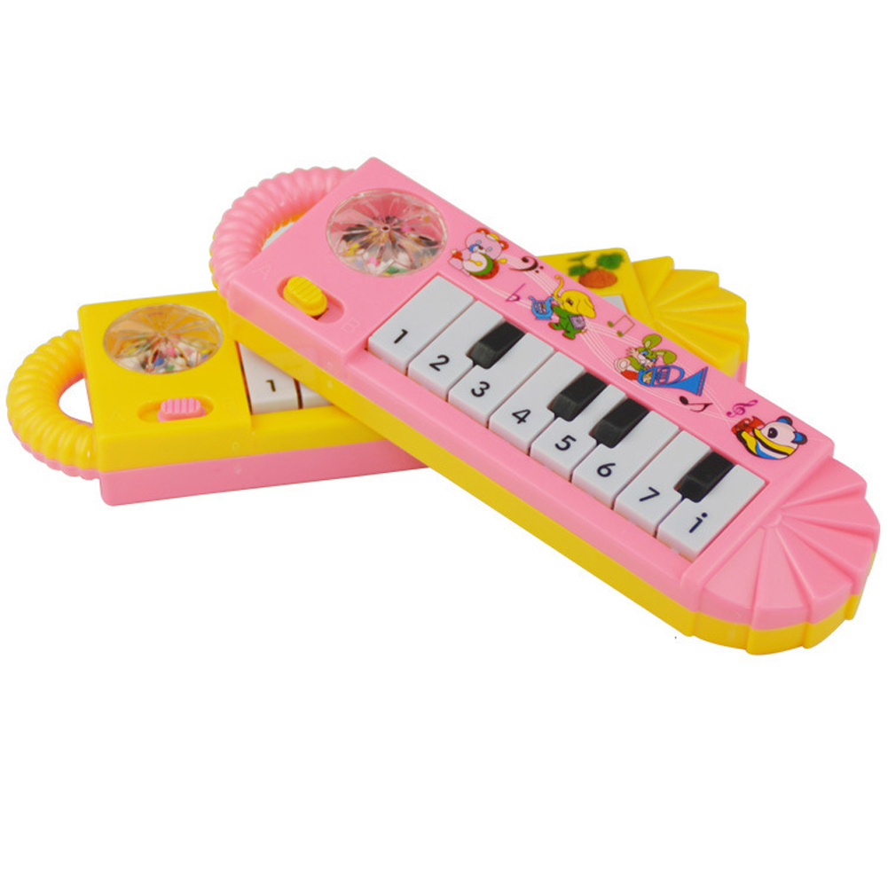 Piano elétrico de brinquedo 8 teclas instrumento musical infantil_voghion.com