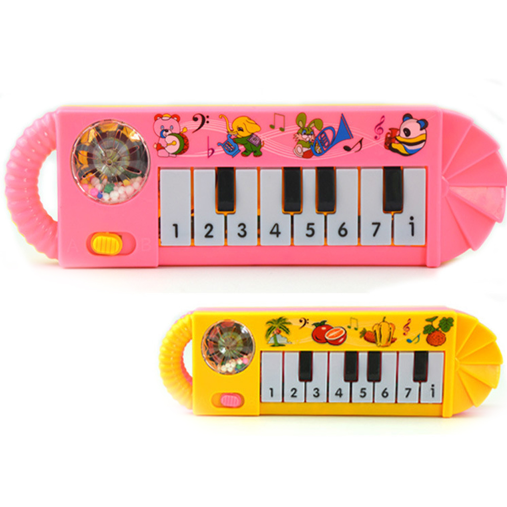 Piano elétrico de brinquedo 8 teclas instrumento musical infantil_voghion.com