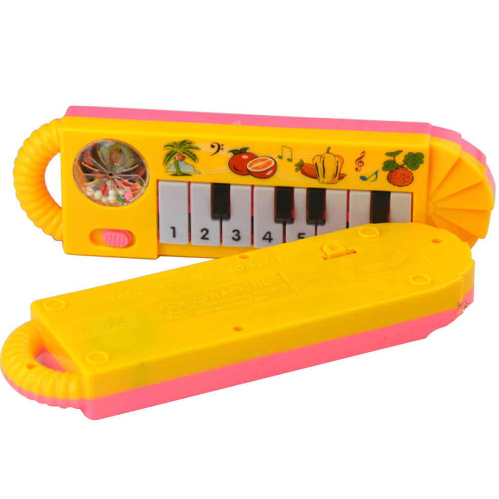 Piano elétrico de brinquedo 8 teclas instrumento musical infantil_voghion.com