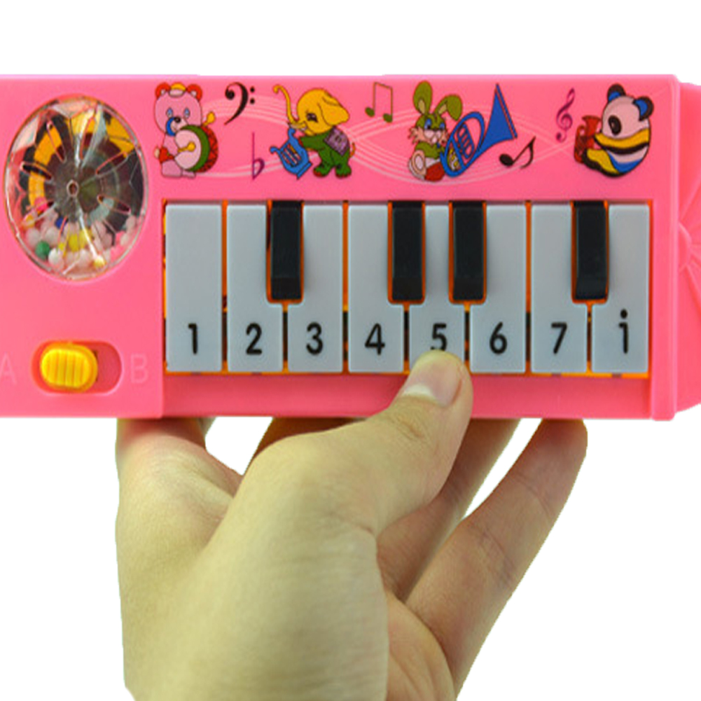 Piano elétrico de brinquedo 8 teclas instrumento musical infantil_voghion.com