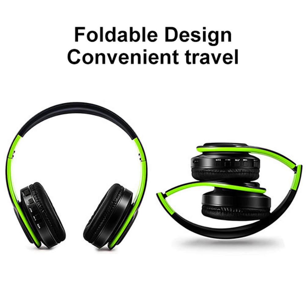 Skládací stereo bezdrátová sluchátka Bluetooth 4.0 Náhlavní soupravy s těžkými basy s mikrofonem_voghion.com