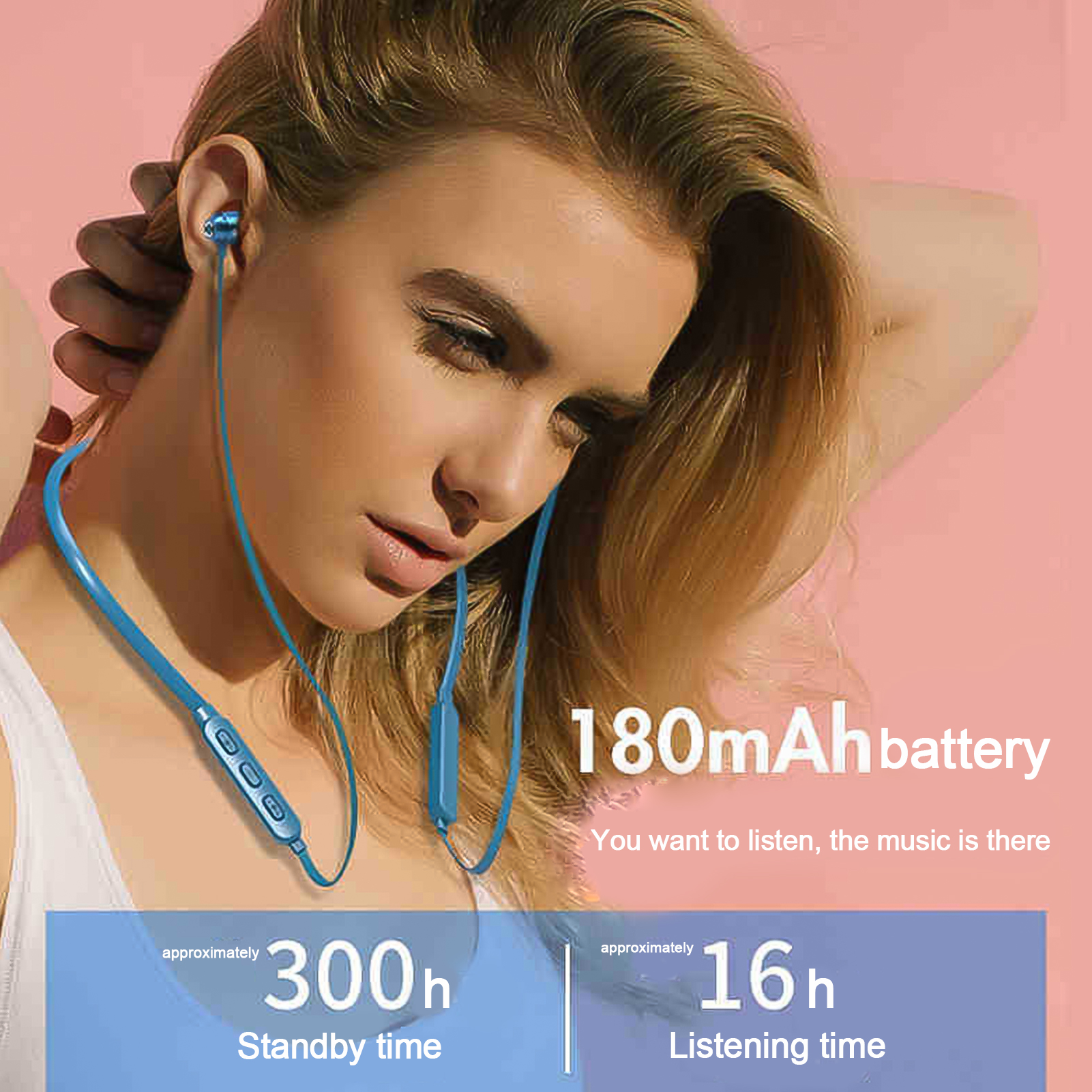 Căști intraauriculare stereo wireless pentru sport, cu control prin linie_voghion.com
