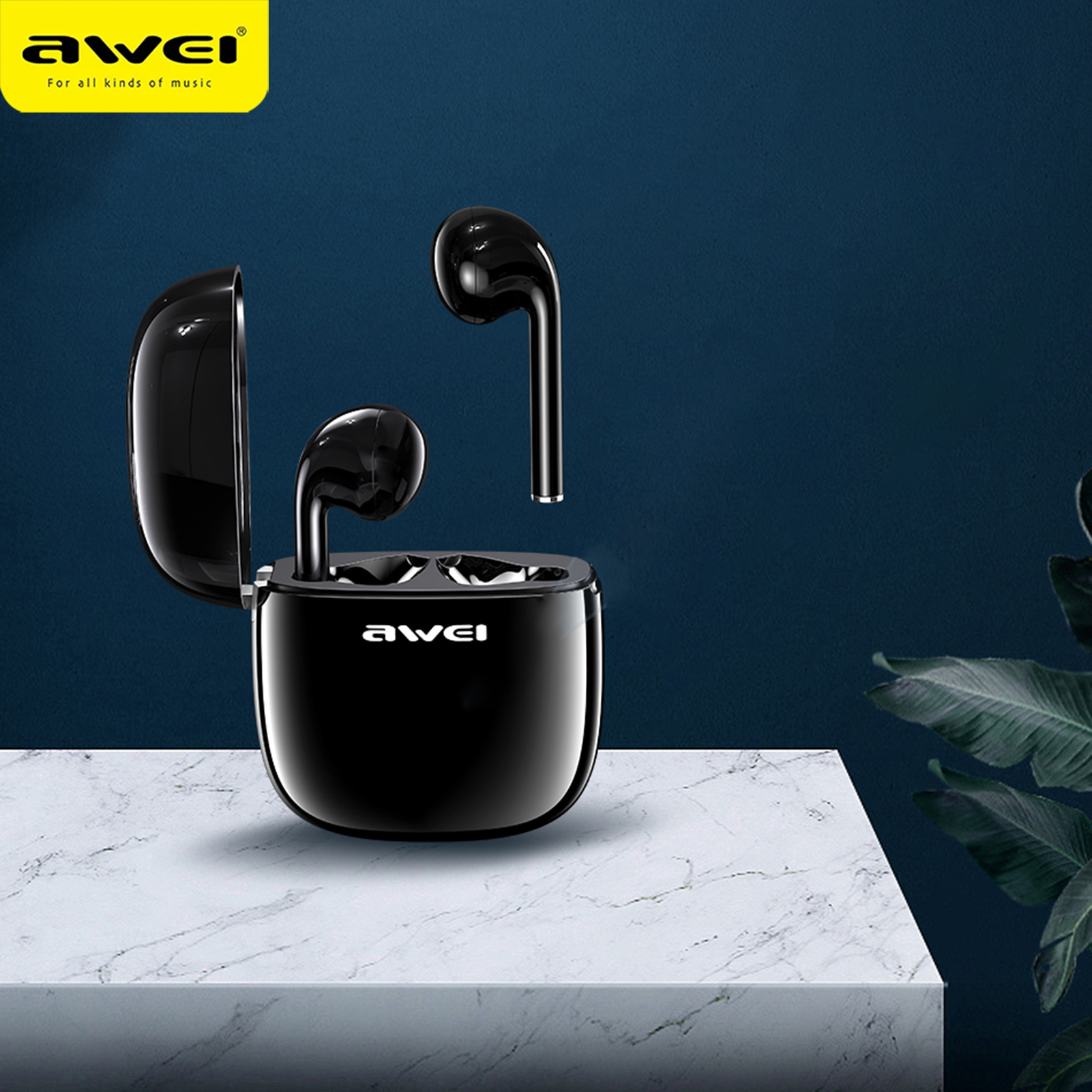AWEI Auricolari compatibili con Bluetooth In-ear Hifi Sound Quality Mini True Wireless Stereo Sport V5.0 Auricolari_voghion.com