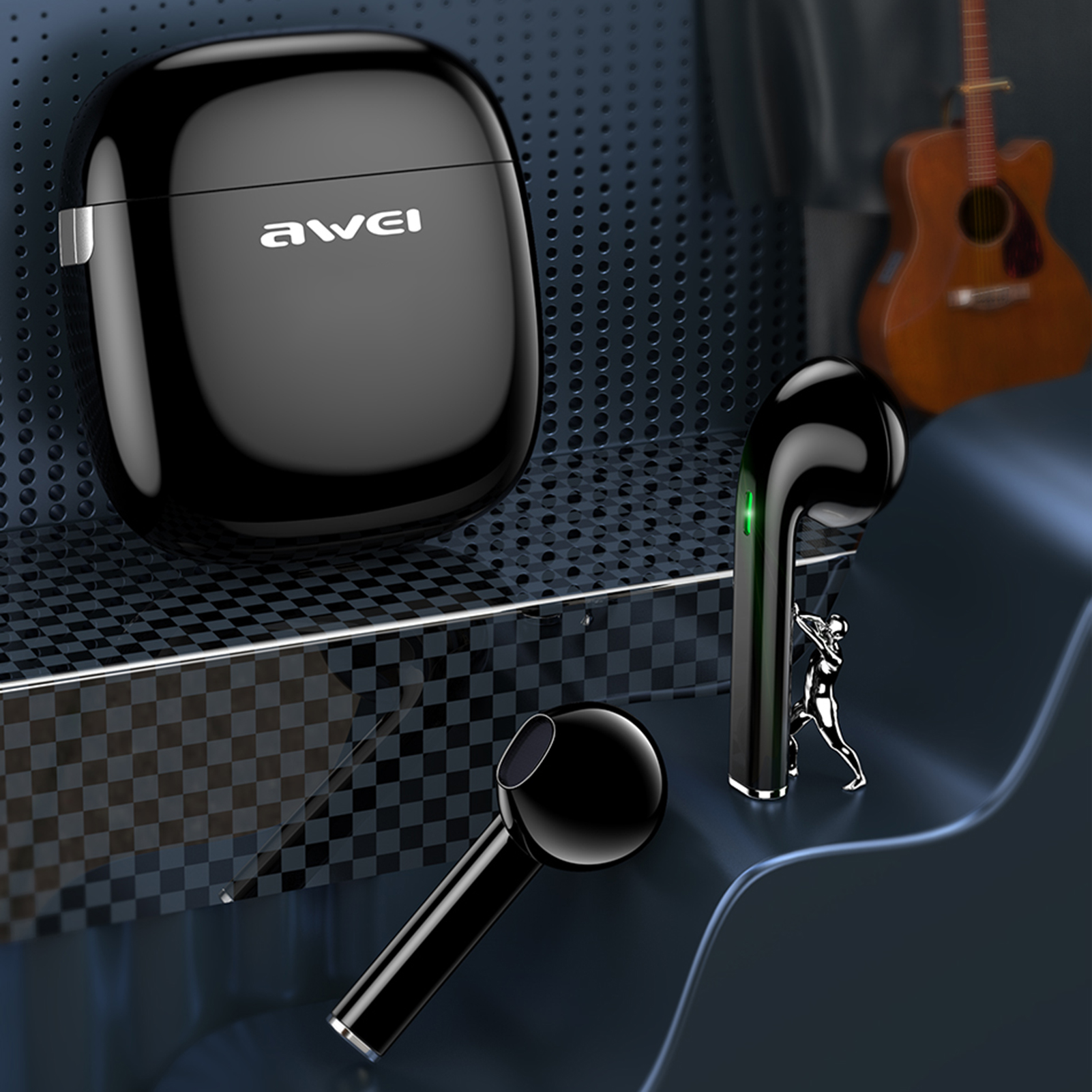 AWEI Auricolari compatibili con Bluetooth In-ear Hifi Sound Quality Mini True Wireless Stereo Sport V5.0 Auricolari_voghion.com