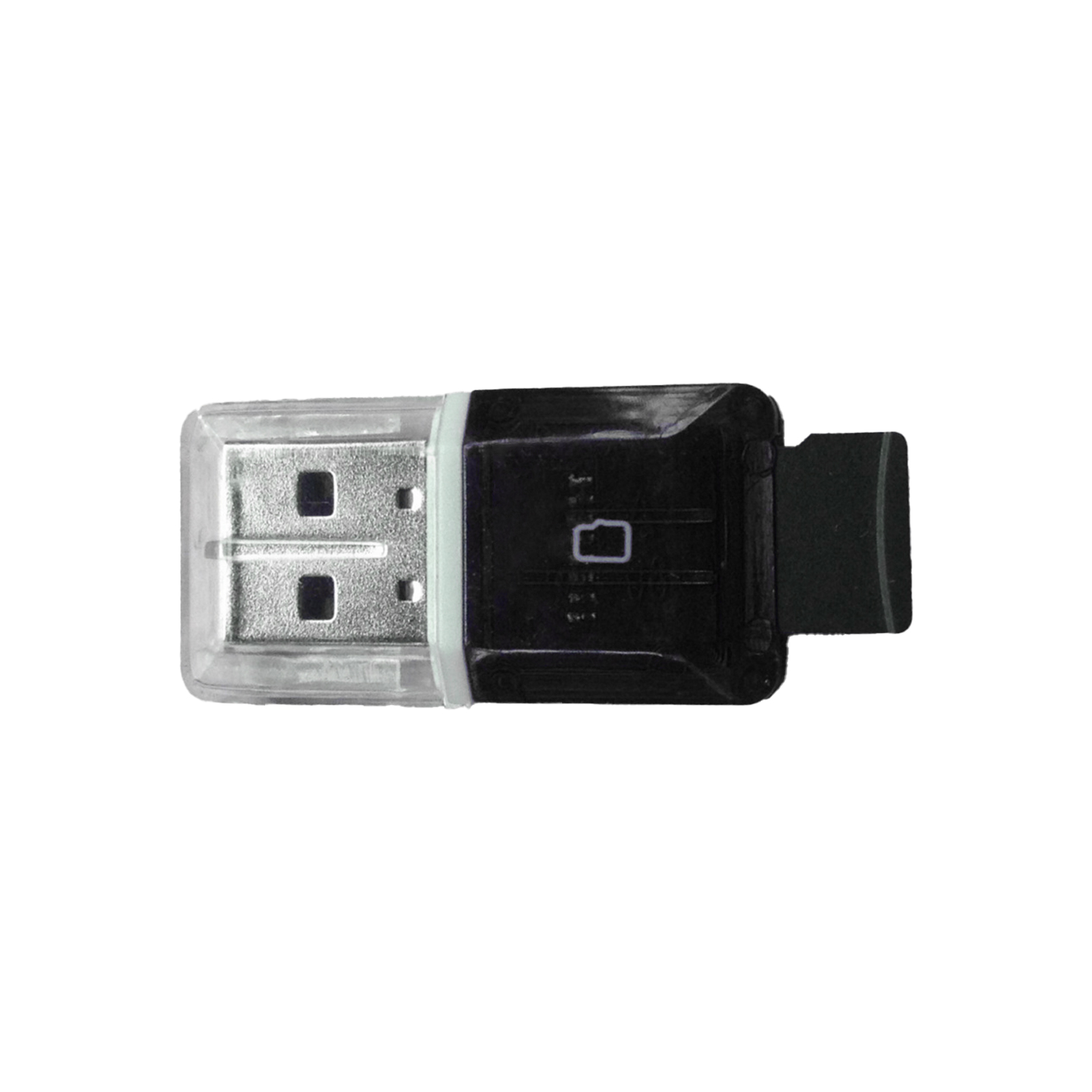 USB 2.0 Transparent Type-c Interfață Cititor de carduri TF portabil din plastic pentru laptop_voghion.com
