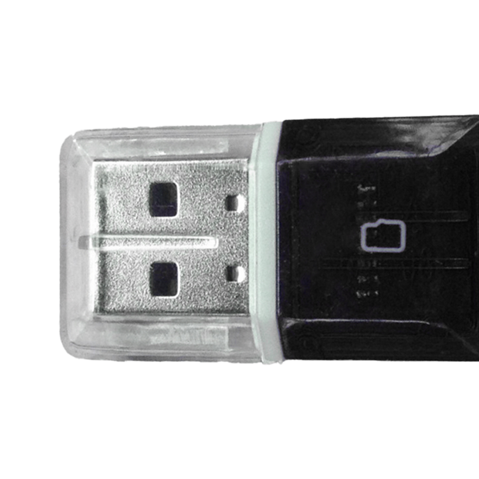 USB 2.0 Transparent Type-c Interfață Cititor de carduri TF portabil din plastic pentru laptop_voghion.com