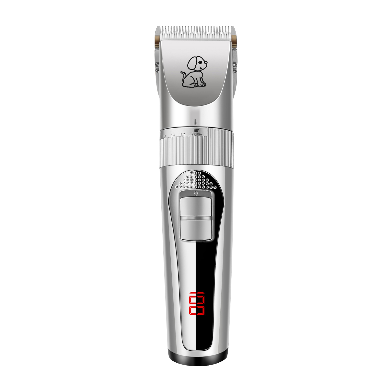 Digital Pet Hair Clipper Strong Power 1200mAh USB Rechargeable Pet Electric Clipper For Pet_voghion.com