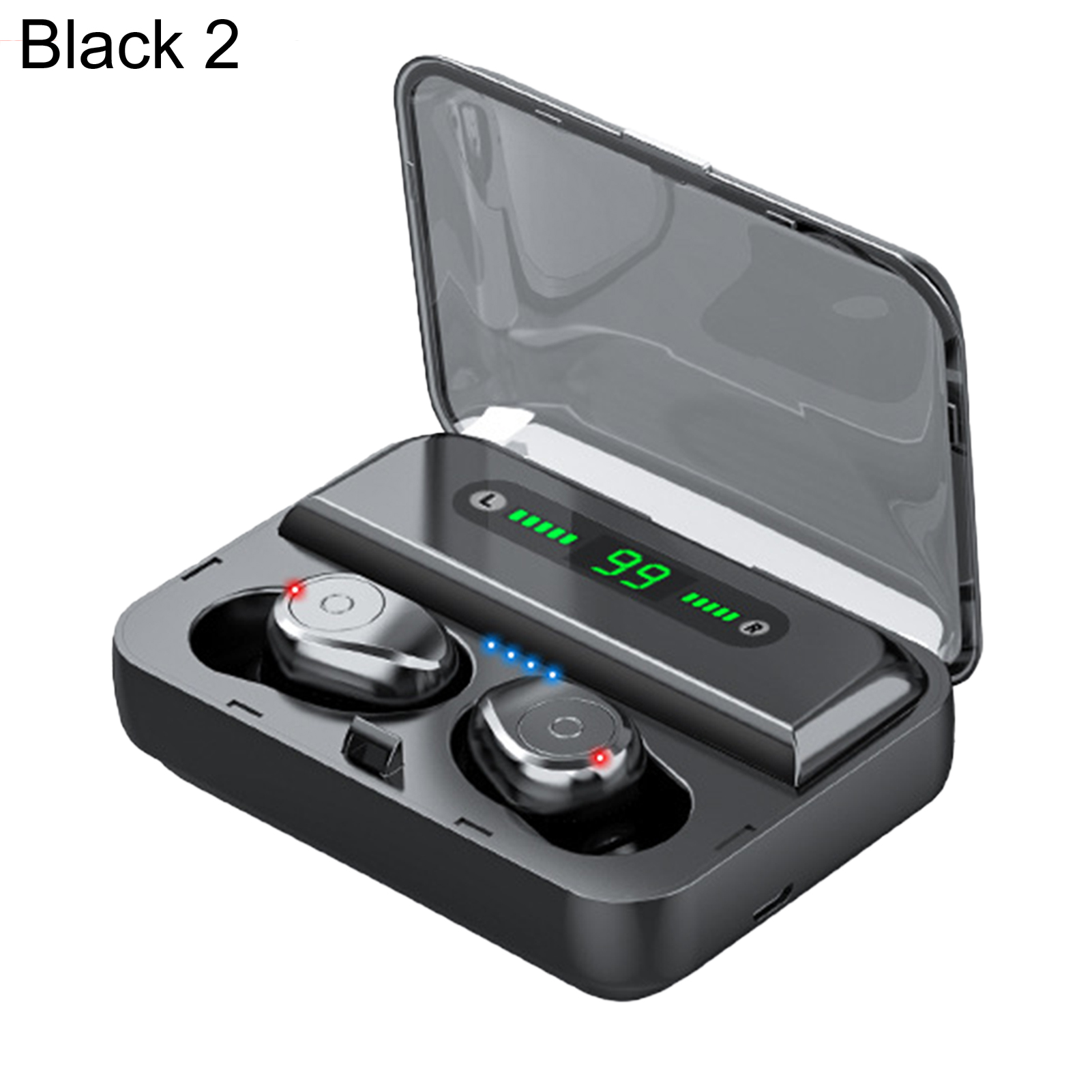 1 Set HiFi Sound Bluetooth-compatible Earphones Comfortable PC Charging Box Wireless Earbuds for Business_voghion.com