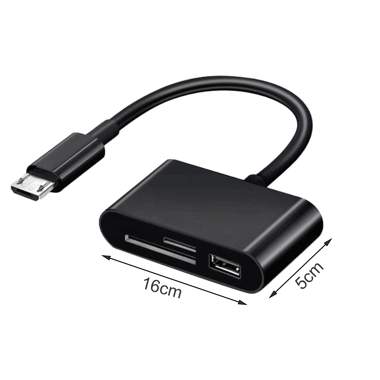 3-in-1 Multifunctional USB 2.0/Type-C U Disk TF Card Reader OTG Adapter for Mobile Phone_voghion.com