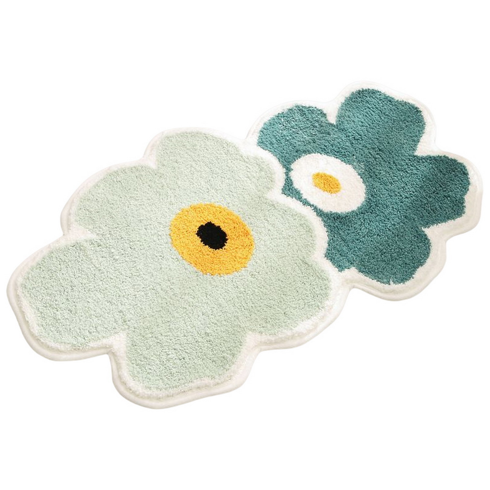 Bodenteppich, rutschfest, feine Textur, dekoratives Blumendesign, funktionell, gut saugfähig, ultraweich, süßer, floraler Boden-Badezimmerteppich, Heimbedarf_voghion.com