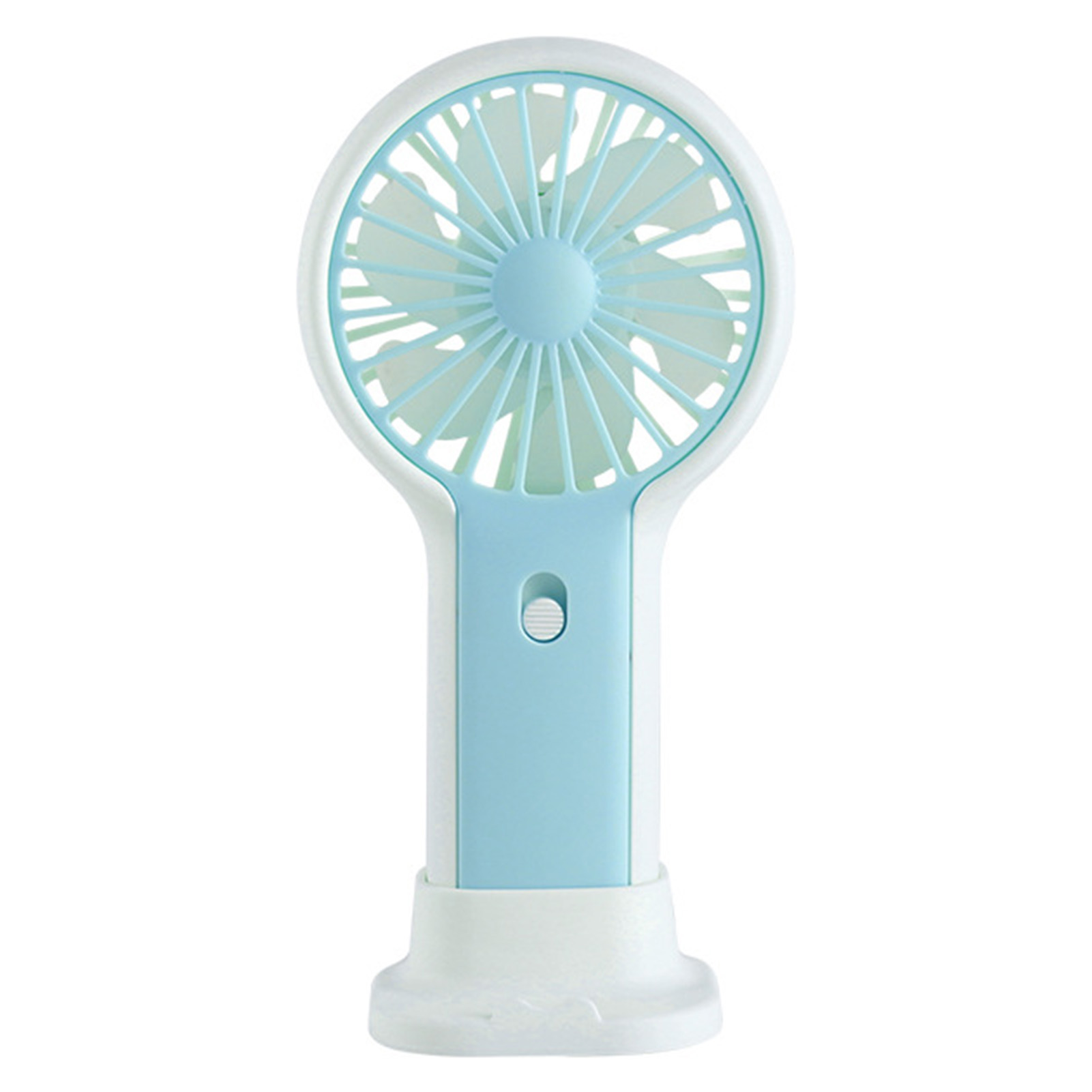 Ruixingst Handheld Fan with Phone Holder Push Button Hands Free Desktop Mini USB Fan Rechargeable Portable Hand Fan Outdoor_voghion.com